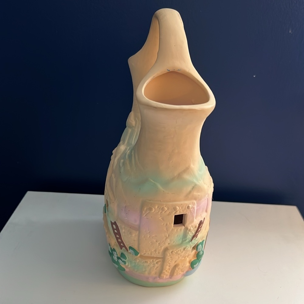 Vintage Native American Southwestern Cut-Out Pottery Wedding Vase - Picture 5 of 7
